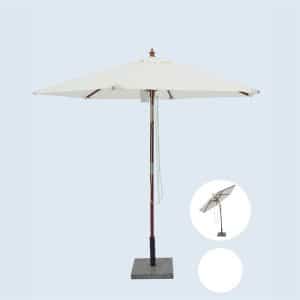 Geneve parasol - 2,5 meter - natur
