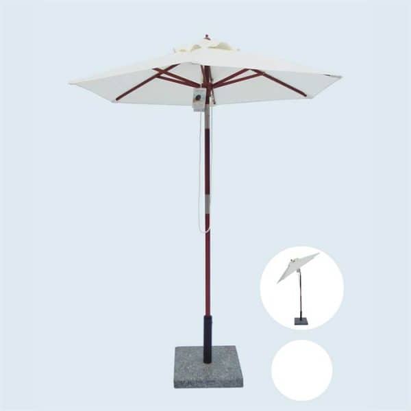 Venedig parasol - 1,8 meter - natur