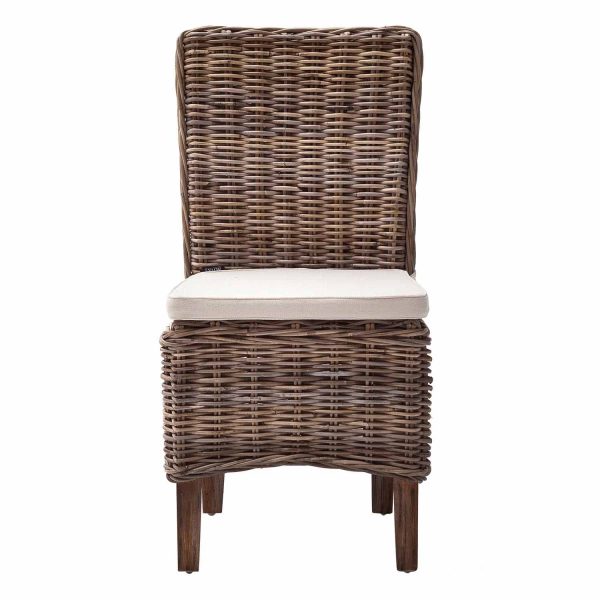 NOVASOLO Wickerworks Morin spisebordsstol - flettet rattan m. hynde