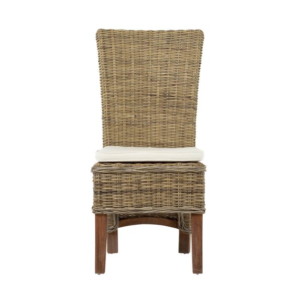 NOVASOLO Wickerworks Salsa spisebordsstol - flettet rattan m. hynde