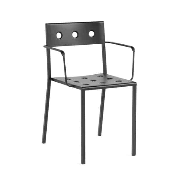 HAY Balcony Stol med Armlæn Antracit