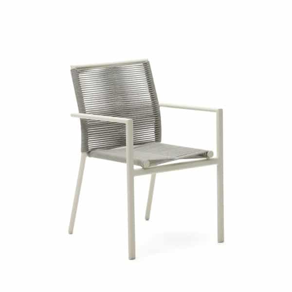 LAFORMA Culip alu og ledning udendørs stol i hvid