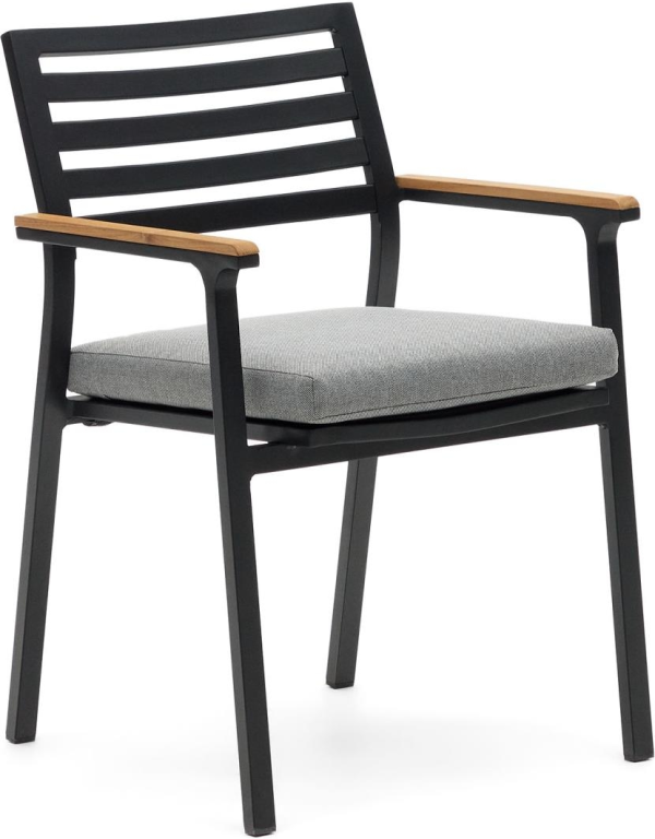 Bona, Udendørs stol, sort/natur, metal