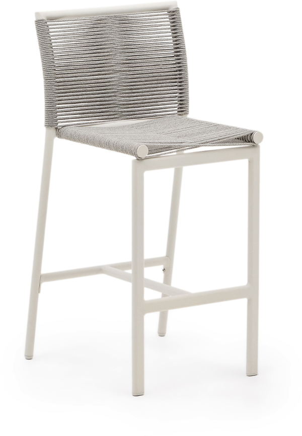 Culip, Udendørs barstol, hvid, aluminium