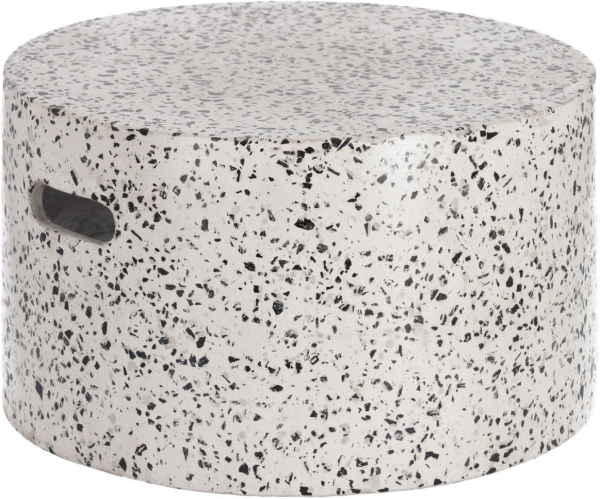 Jenell, Udendørs sofabord, hvid, H30x52x52 cm, cement
