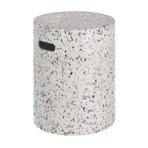 LAFORMA Jenell havebord - hvid terrazzo (Ø35)