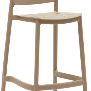 Morella, Udendørs barstol, beige, plast