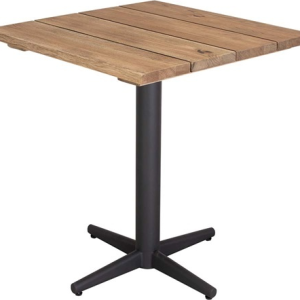 Outland, Indendørs og udendørs cafébord, brun, H2,8x66x66 cm, egetræ