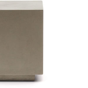 Rustella, Udendørs sidebord, grå, H46x35x35 cm, fibercement