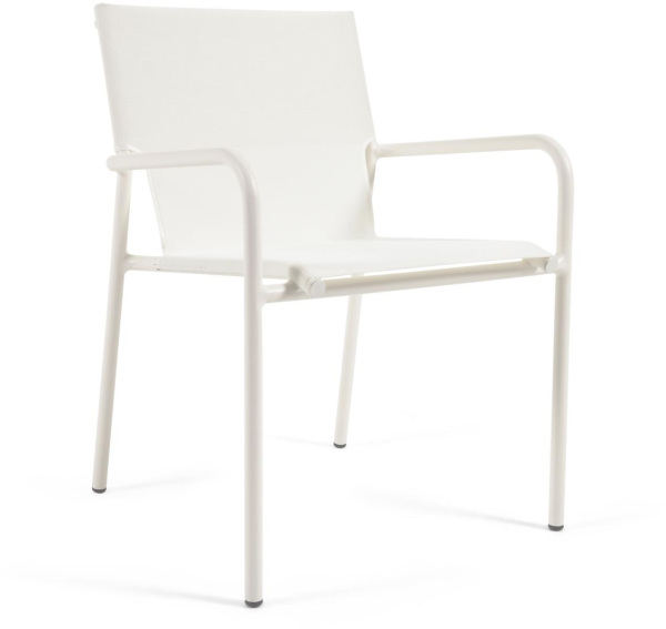 Zaltana, Udendørs stol, hvid, metal
