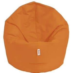 NORDVÄRK udendørs sækkestol, rund - orange polyester (Ø100)