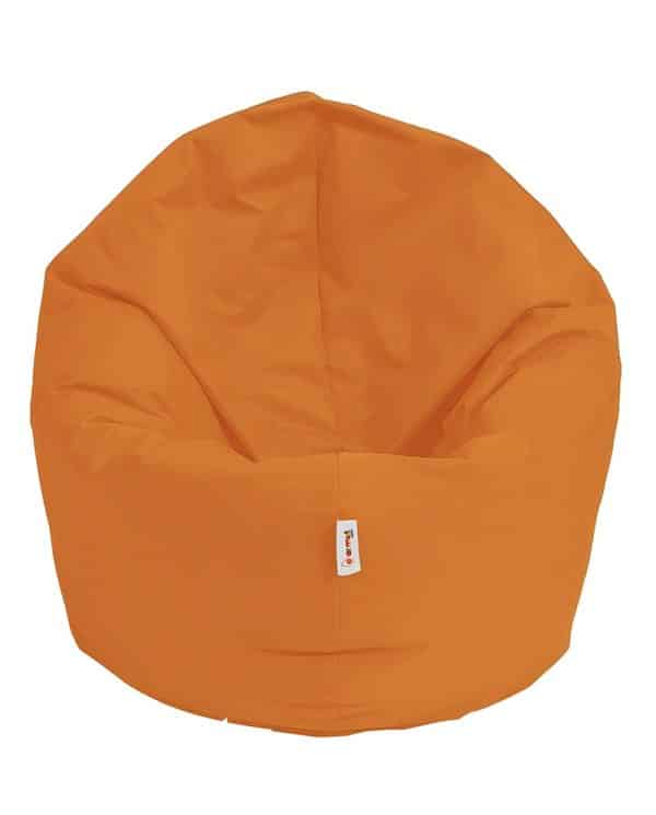 NORDVÄRK udendørs sækkestol, rund - orange polyester (Ø100)