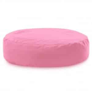 Rund udendørs sækkestol i polyester og polystyrene Ø90 cm - Lys pink