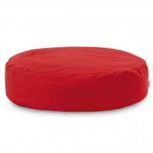 Rund udendørs sækkestol i polyester og polystyrene Ø90 cm - Rød