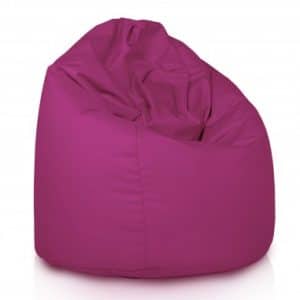 XXL Udendørs sækkestol i polyester og polystyrene Ø100 cm - Fuchsia