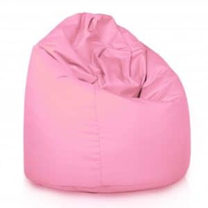 XXL Udendørs sækkestol i polyester og polystyrene Ø100 cm - Lys pink