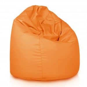 XXL Udendørs sækkestol i polyester og polystyrene Ø100 cm - Orange