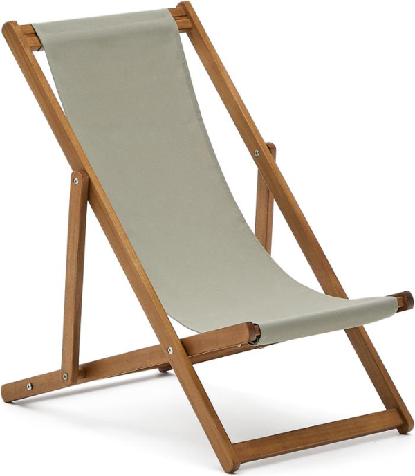 Adredna, Udendørs liggestol til børn, Foldbar - Grøn (72 cm)