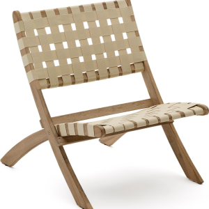 Chabeli, Lænestol, Akacietræ - Beige (60x79x74 cm.)