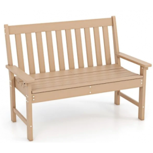 Havebænk i genanvendeligt HDPE B132 cm - Natur