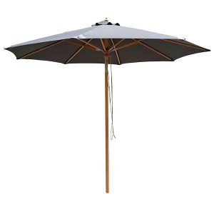 Milano parasol med tilt - 3 meter - grå