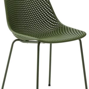 Quinby, Udendørs spisebordsstol, Mørkegrøn (82 cm)