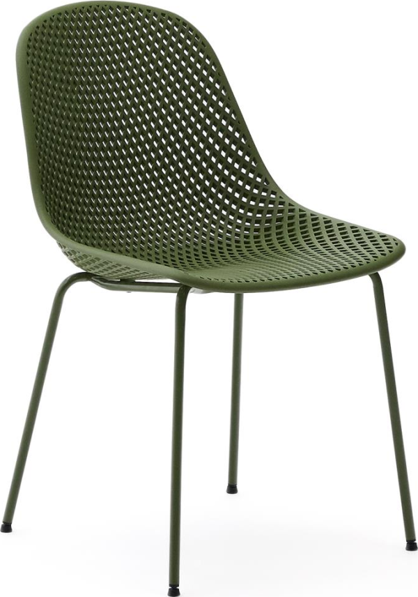 Quinby, Udendørs spisebordsstol, Mørkegrøn (82 cm)