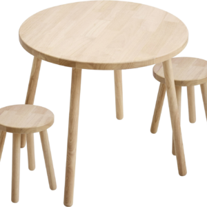 Nordlys Furniture Floro rundt udendørs spisebordssæt, havebordssæt FSC-certificeret fyrretræ natur