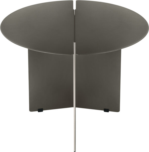Side Table Oru- Colour Burned Metal Size M Ø 50cm