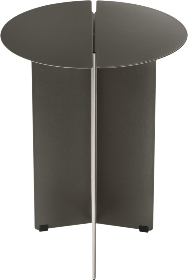 Side Table Oru- Colour Burned Metal Size S Ø 35cm