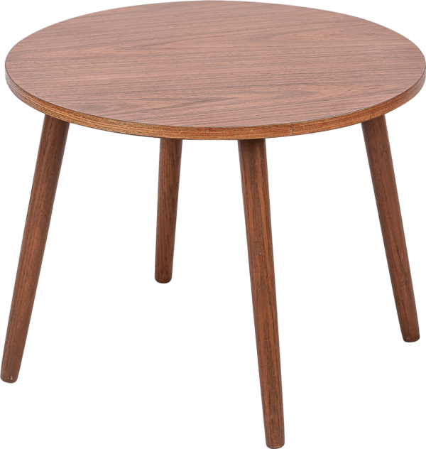 Udendørs Sidebord Nordlys Furniture Ginza Ø50 H37 cm Brunlakeret Fyrretræ FSC-certificeret