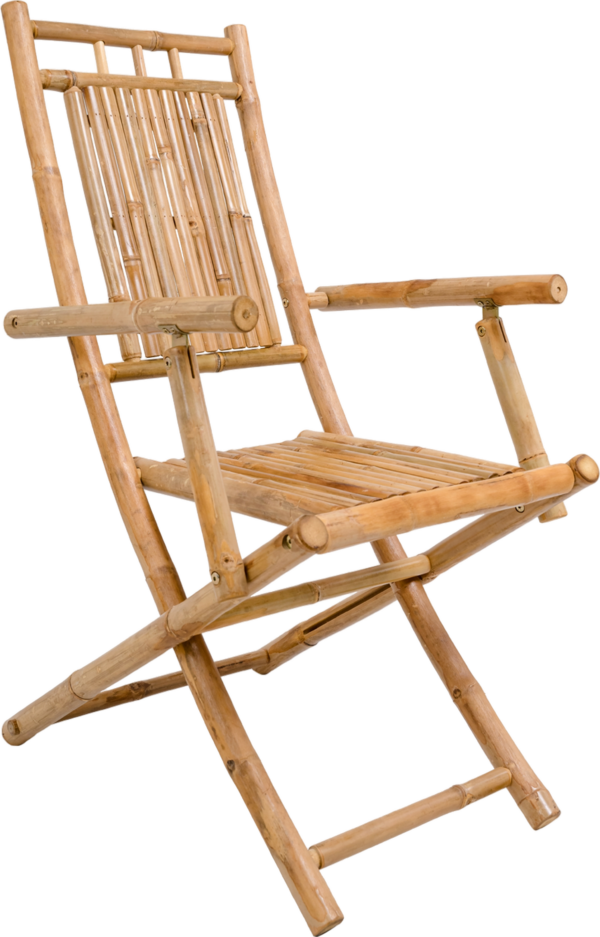 Udendørs klapstol Nordlys Furniture Padang FSC-certificeret bambus foldbar have- og terrassestol natur