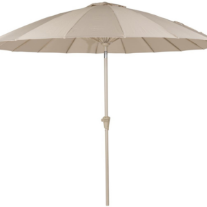 Udendørs parasol med sidearm Zuiver Brown Ø250 cm stenlysgrå polyester