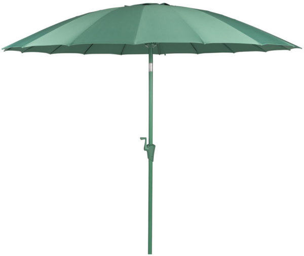 Udendørs parasol med sidearm Zuiver Desert ø250 cm mosgrøn polyester