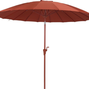 Udendørs parasol med sidearm Zuiver Marsala Ø250 cm dyb rød polyester uden fod
