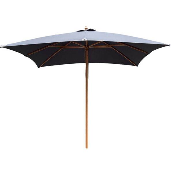 Milano parasol - 3x3 meter - grå