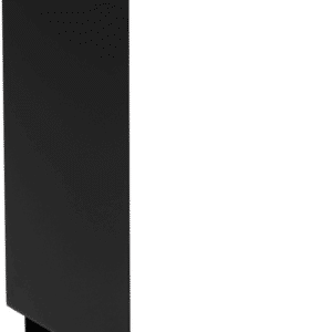 Sidebord/sofabord Spinder Design Bruce C-formet sortlakeret stål med hylde - minimalistisk udendørs design