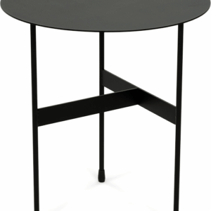 Udendørs sidebord Spinder Design Mira mat sort stål Ø45 x H50 cm