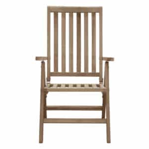 VENTURE DESIGN Kenya udendørs foldestol m. 5 positioner - natur teaktræ