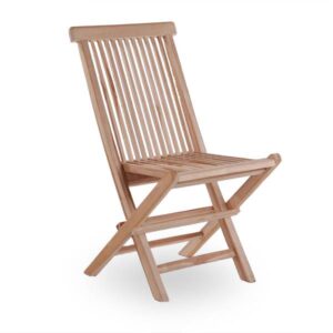 Foldestol i massiv teak