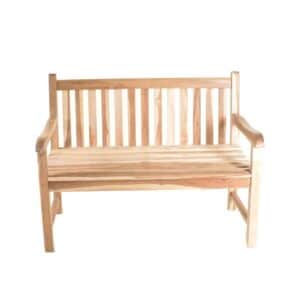Havebænk i massiv teak - 120 cm