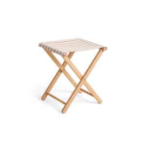 x Jasper Morrison foldeskammel - Beige with red stripe