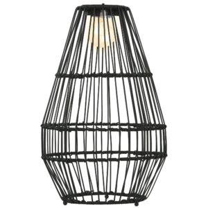 Udendørslampe, havelampe, soldrevet, 8 timers lysningstid, automatisk tænding, rottinglook, 34 x 34 x 56 cm