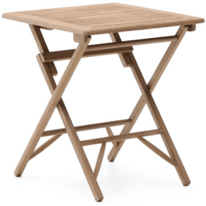 Altanbord Kave Home Dandara sammenklappeligt massivt akacietræ 66 x 75 cm