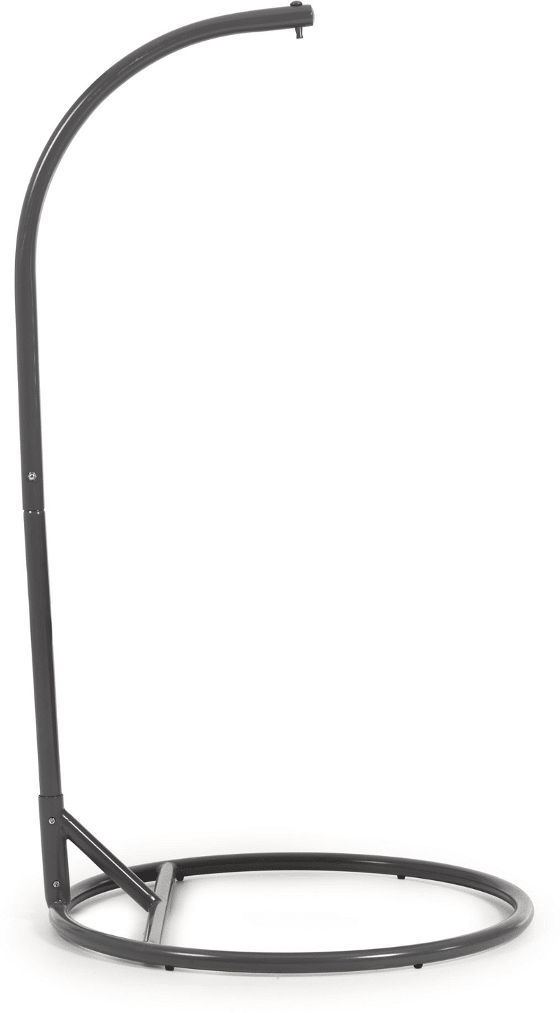 Kave Home Dalias fod til udendørs hængestol i sort stål H197 x B105 x L105 cm
